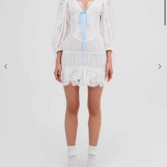 NWT For Love and Lemons ELLIS MINI DRESS - Picture 3 of 8